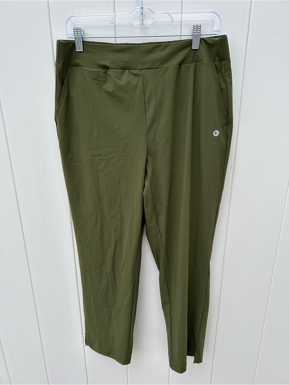 Baleaf Olive Green Straight-Leg Pull-On Pants
